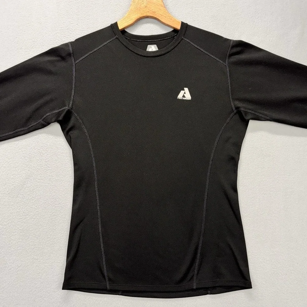 Eddie Bauer First Ascent Shirt Mens‎ S Baselayer Whittaker Mountaineering Black